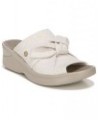 Smile Washable Slide Wedge Sandals Ivory/Cream $30.80 Shoes